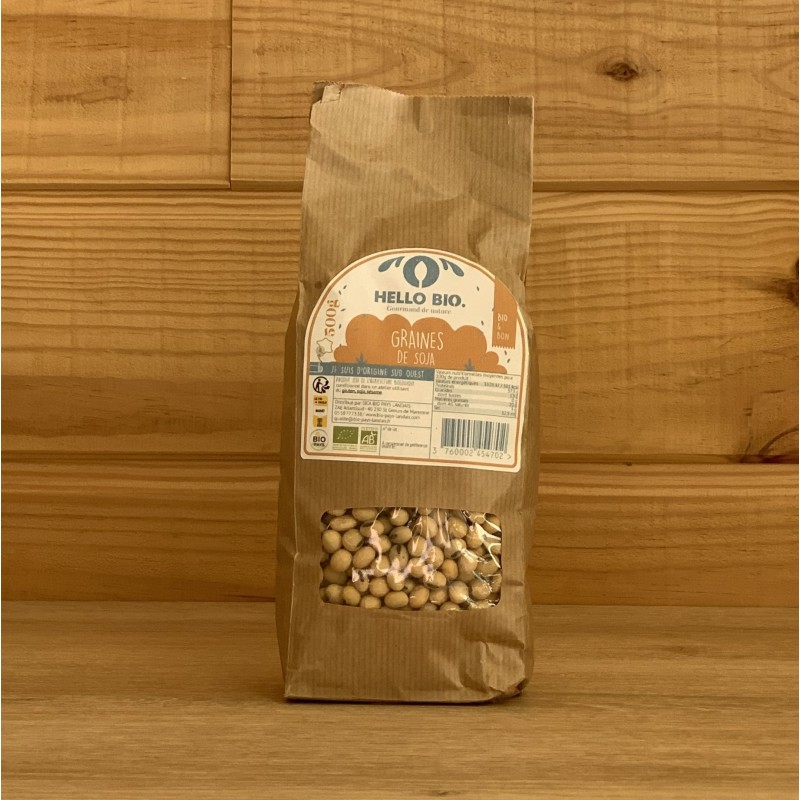 Graines de Soja Blanc Bio (500 g) - Le panier biologique