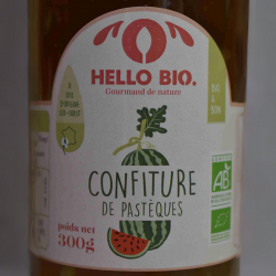 Etiquette Confiture de Pastèques Bio (300 g)