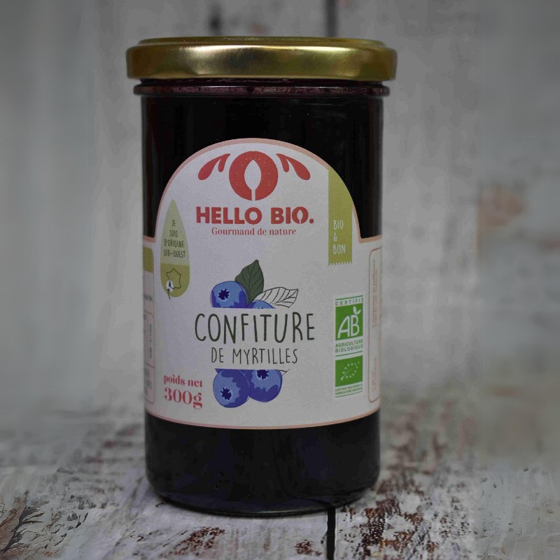 Confiture de Myrtilles Bio ( 300 g )