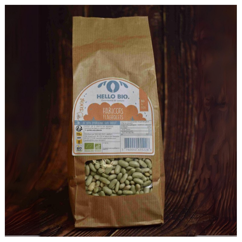 Haricots sec Flageolets Bio (500 g)
