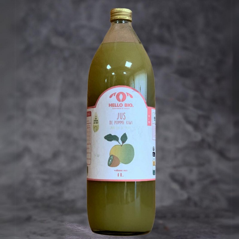 Jus de Kiwi Pomme Bio Pasteurisé (1 l) - Image du produit Jus de Kiwi Pomme Bio Pasteurisé (1 l) - Image du produit