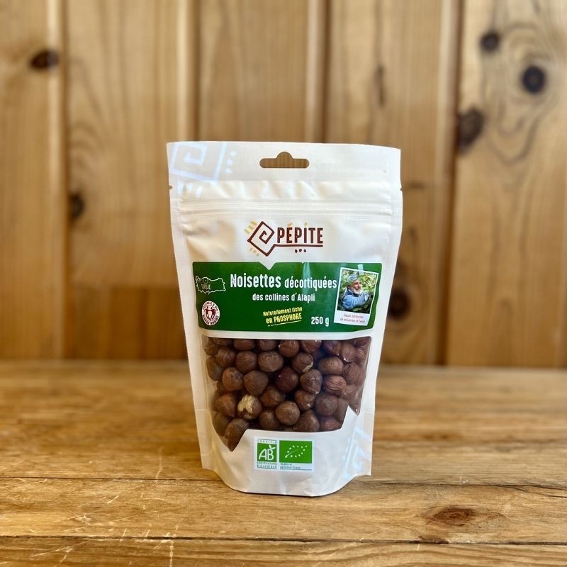 noisettes décortiquées bio