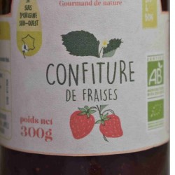 Confiture de Fraises Bio (300 g)