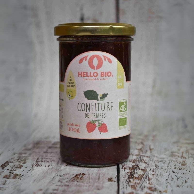 Confiture de Fraises Bio (300 g)
